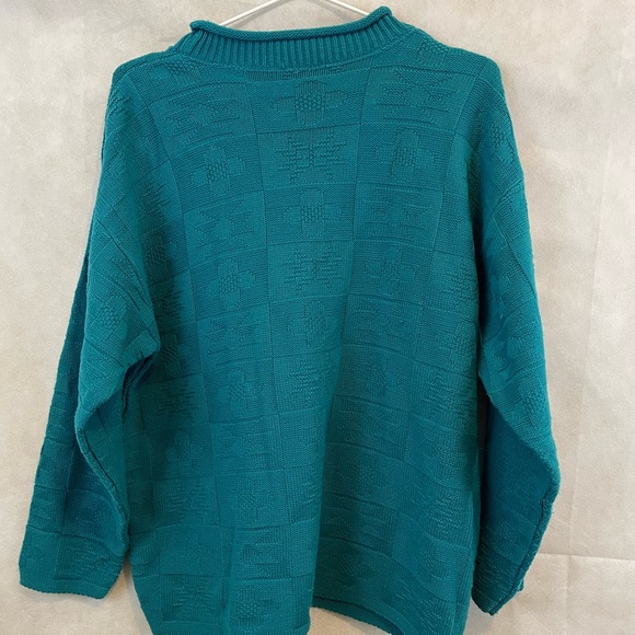 VINTAGE Country Romance | Knit Patterened Sweater Size Large - Picture 3 of 9